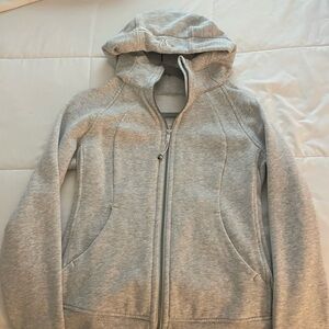 Lululemon Grey Scuba Full-Zip Hoodie